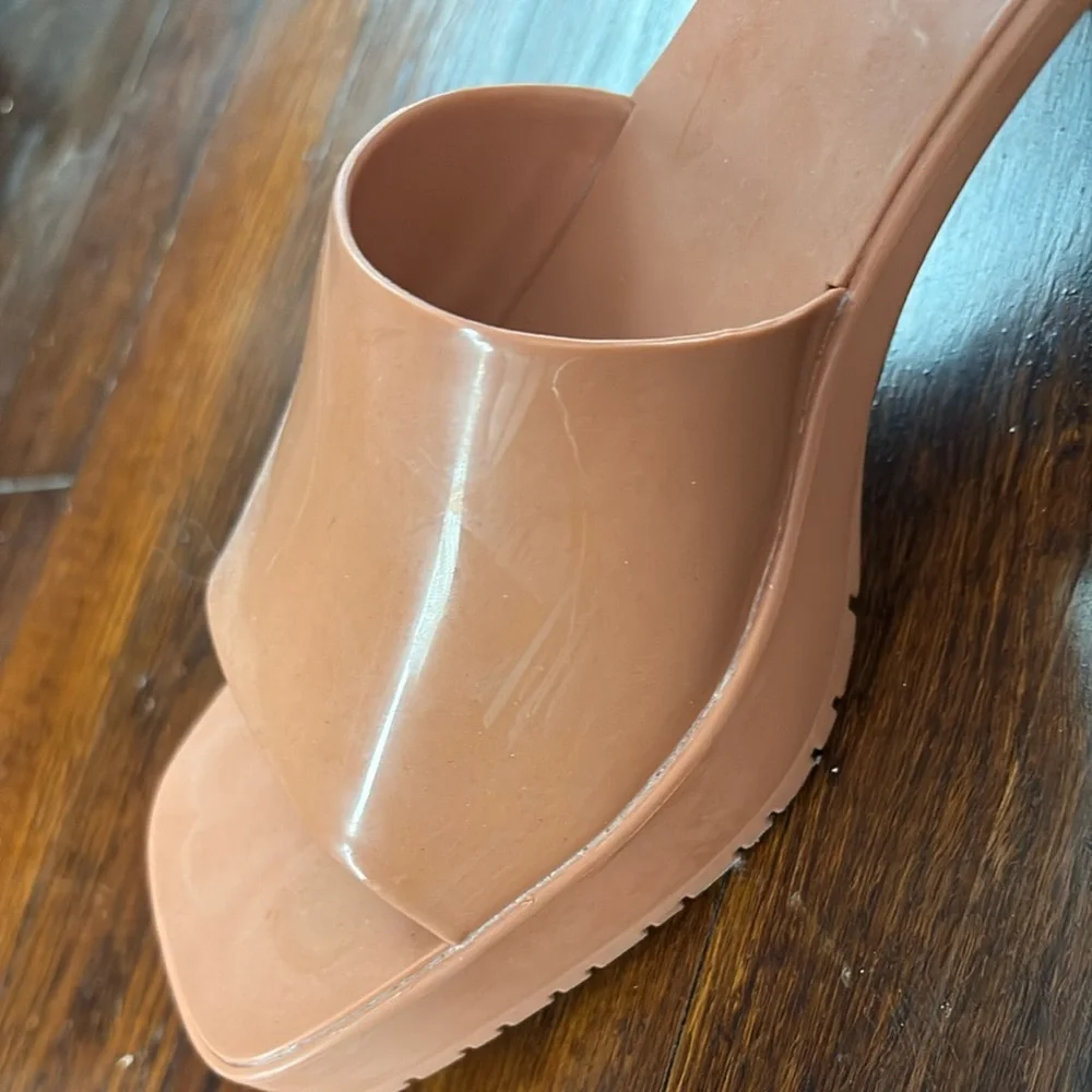 Steve Madden Womens Harlin Square Toe Slip On Heel Sandals  Size 9 - Picture 4 of 4